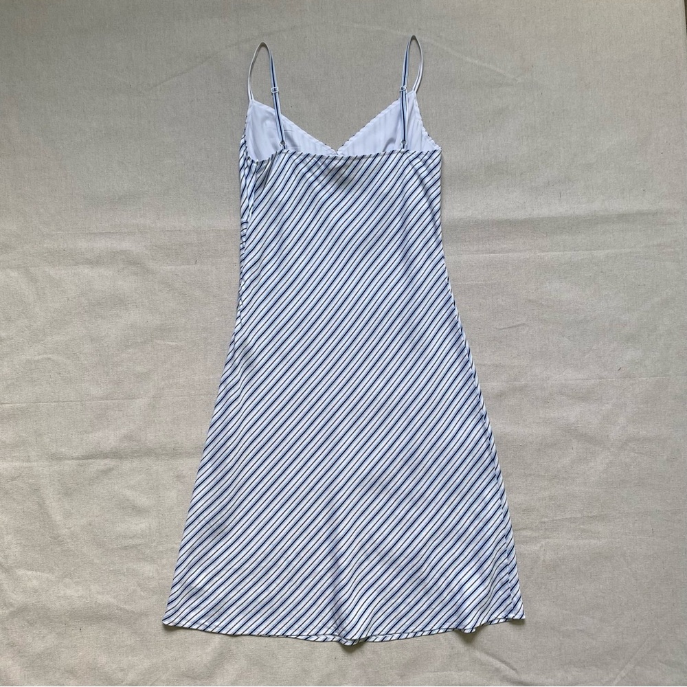 Michael Kors Striped Slip Midi Dress Adjustable Spaghetti Straps - Picture 6 of 15